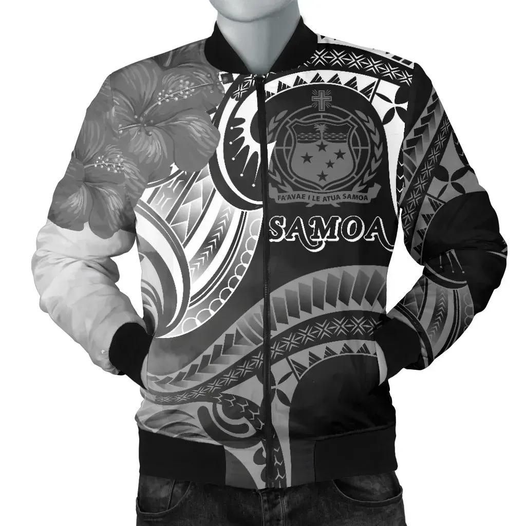 Bomber Jacketamoa - Samoa Seal Wave Style (Black) - BN18 Bomber Jacket Bomber Jacketamoa - Samoa Seal Wave Style (Black) - BN18 Bomber Jacket