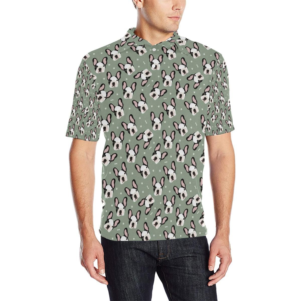 Boston Terrier Pattern Print Design 05 Men Polo Shirt Boston Terrier Pattern Print Design 05 Men Polo Shirt
