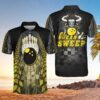 Bowling Bull Clean Sweep Black Yellow Polo Shirt