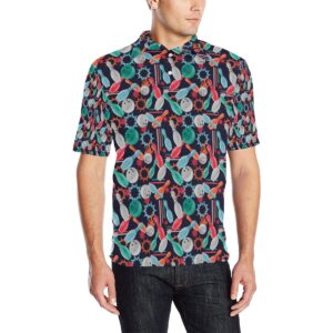 Bowling Pattern Print Design 08 Men Polo Shirt