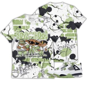 Boyz N The Hood Sneaker Shirt Match Retro Oil Green 4s Tee