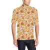 Bread Pattern Print Design 01 Men Polo Shirt