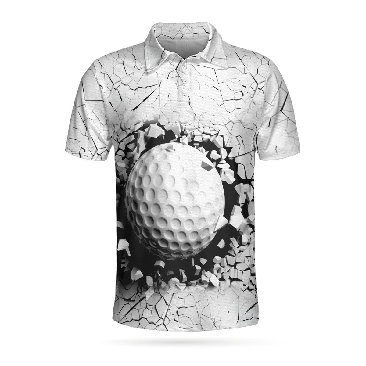 Break The Limit With Golf Ball Polo Shirt #H Break The Limit With Golf Ball Polo Shirt #H