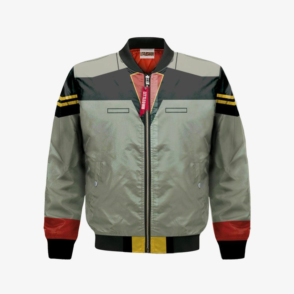 Bright Noa Bomber Jacket Custom Mobile Suit Gundam Cosplay Costumes Bomber Jacket Bright Noa Bomber Jacket Custom Mobile Suit Gundam Cosplay Costumes Bomber Jacket