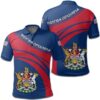 British Columbia Coat Of Arms Polo Shirt Cricket Style J5W