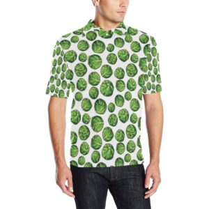 Brussels Sprouts Pattern Print Design 02 Men Polo Shirt