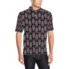Buddha Head Colorful Print Men Polo Shirt