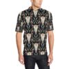 Buffalo Head Boho Style Pattern Print Design 01 Men Polo Shirt