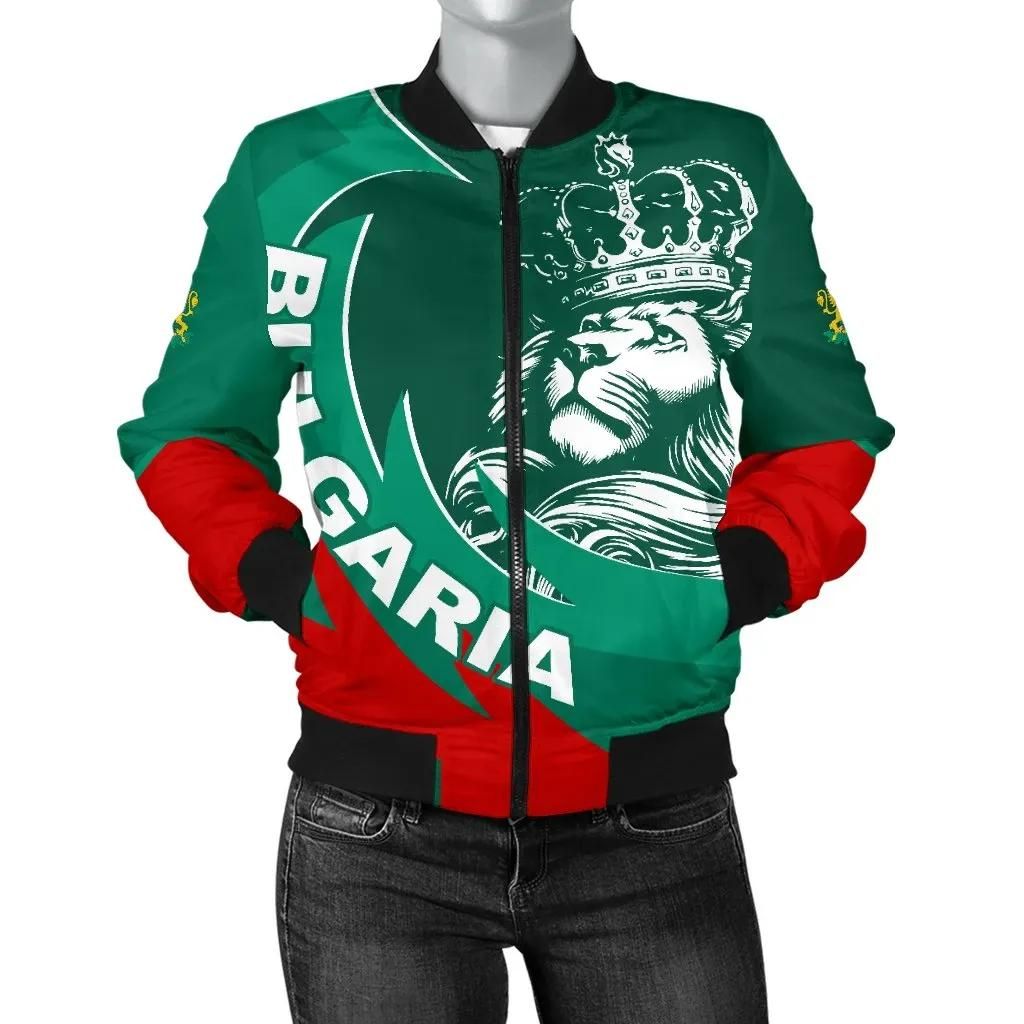 Bulgaria Lion Women's Bomber Jacket Bn10 Bomber Jacket Bulgaria Lion Women's Bomber Jacket Bn10 Bomber Jacket