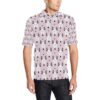 Bull Terrier Pink Print Pattern Men Polo Shirt