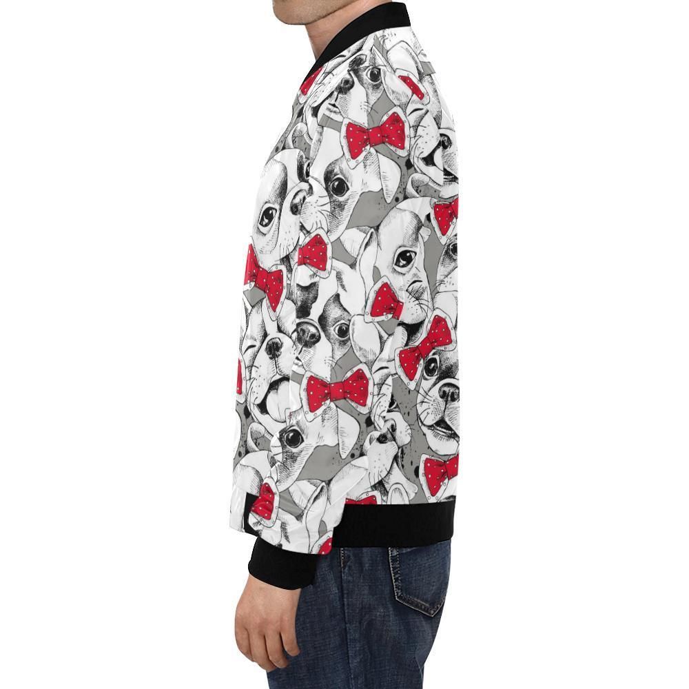 Bulldog-Tuxedo-Pattern-Print-Mens-Bomber-Jacket-1