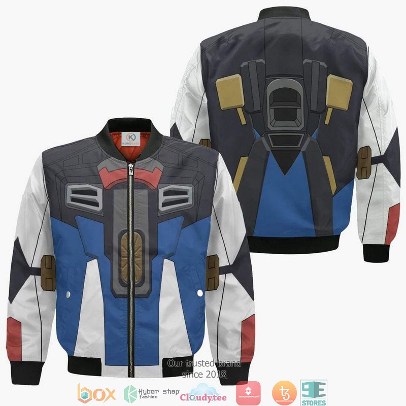 Burning Gundam Mobile Fighter G Gundam Anime 3D Bomber Jacket Burning Gundam Mobile Fighter G Gundam Anime 3D Bomber Jacket