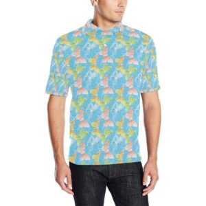 Butterfly Pattern Print Design 05 Men Polo Shirt
