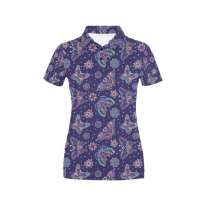 Butterfly Print Design Lks303 Women'S Polo Shirt
