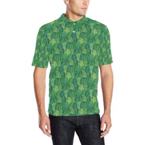 Cabbage Pattern Print Design 02 Men Polo Shirt