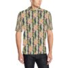 Cactus Pattern Print Design 01 Men Polo Shirt
