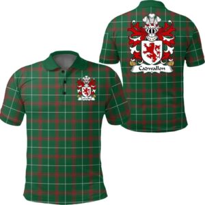 Cadwallon (AP MADOG) Wales Polo Shirt - Welsh National Tartan A7