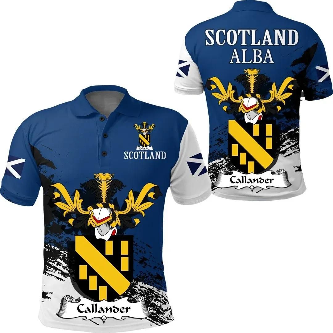 Callander Scottish Family Crest Scotland Special Polo Shirt - Golf Shirt A7 Callander Scottish Family Crest Scotland Special Polo Shirt - Golf Shirt A7
