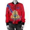 Cambodia Christmas Coat Of Arms Women Bomber Jacket X Style J78