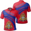 Cambodia Coat Of Arms Polo Shirt Cricket Style J5W