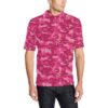 Camo Pink Pattern Print Design 01 Men Polo Shirt