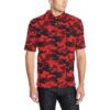 Camo Red Pattern Print Design 03 Men Polo Shirt