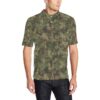 Camouflage Aztec Green Army Print Men Polo Shirt
