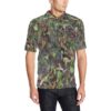 Camouflage Realistic Tree Print Men Polo Shirt