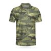 Camouflage Shark Pattern Short Sleeve Polo Shirt #Dh