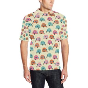 Camper Pattern Print Design 06 Men Polo Shirt