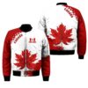 Canada Day No3 Personalized Name Pullover Premium Unisex Bomber Jacket Maple Leaf Bomber Jacket
