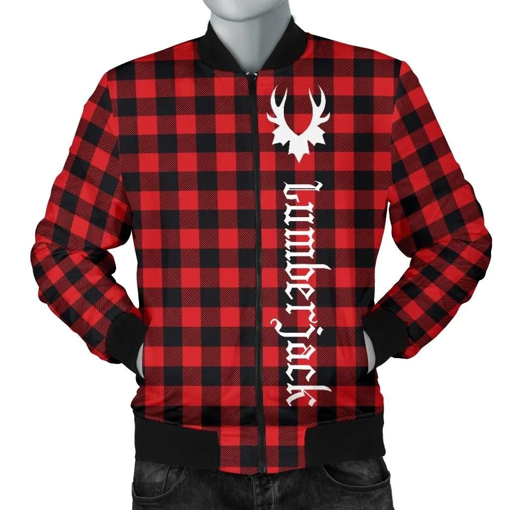 Canada Men's Bomber Jacket - Canada Day 2021 Lumberjack Buffalo Plaid A13 Bomber Jacket Canada Men's Bomber Jacket - Canada Day 2021 Lumberjack Buffalo Plaid A13 Bomber Jacket