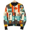 Canada Pattern Print Women Casual Bomber Jacket