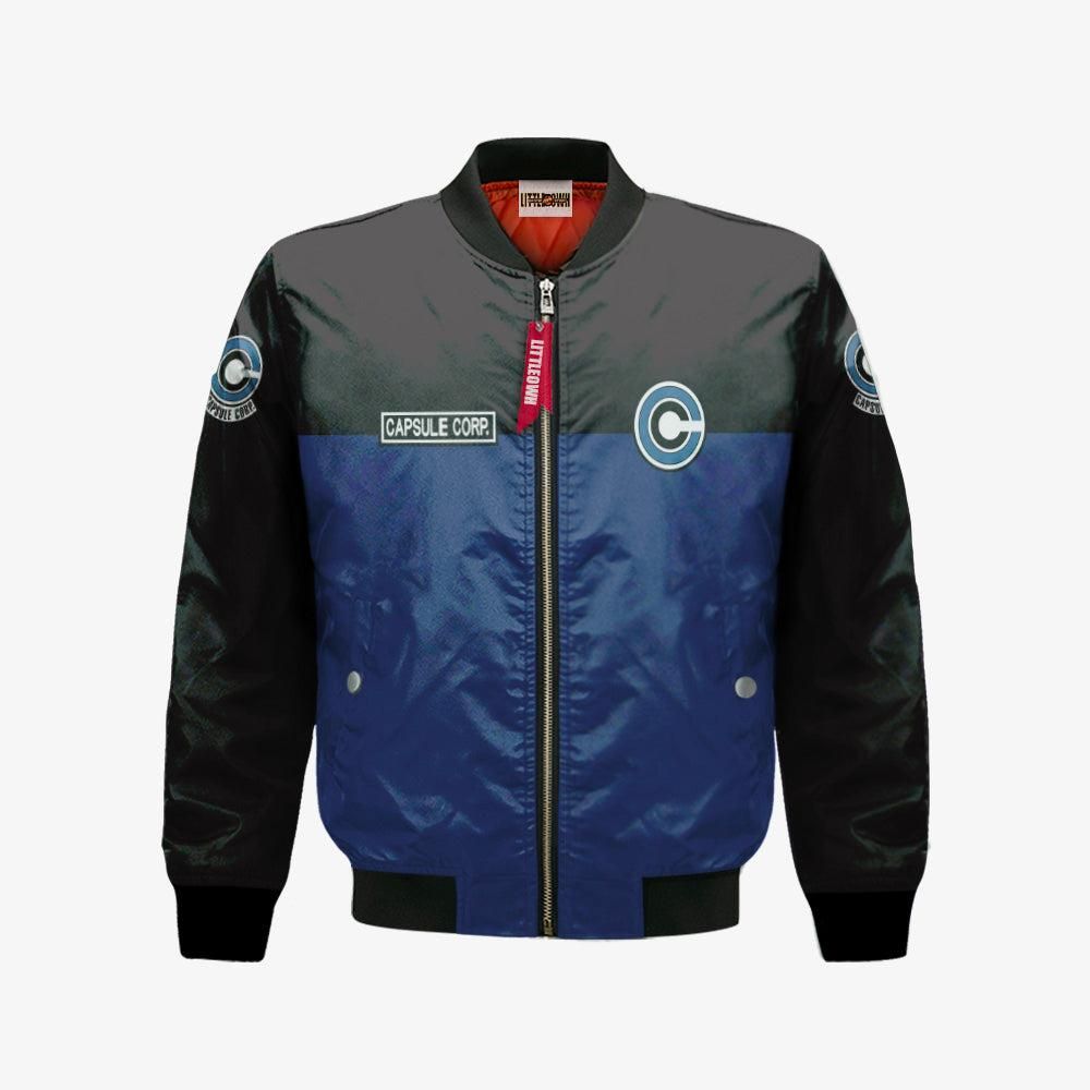 Capsule Corp Bomber Jacket Custom Dragon Ball Cosplay Costumes Bomber Jacket Capsule Corp Bomber Jacket Custom Dragon Ball Cosplay Costumes Bomber Jacket