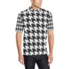 Cat Houndstoothpattern Print Design 01 Men Polo Shirt