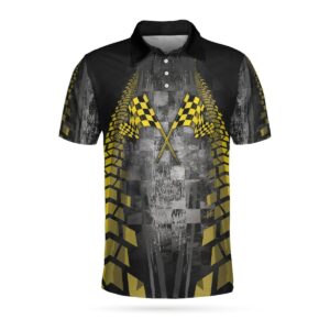 Catch You At The End Racing 3D Short Sleeve Polo Shirt