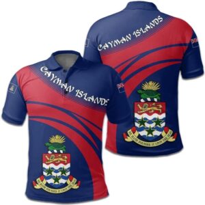 Cayman Islands Coat Of Arms Polo Shirt Cricket Style J5W