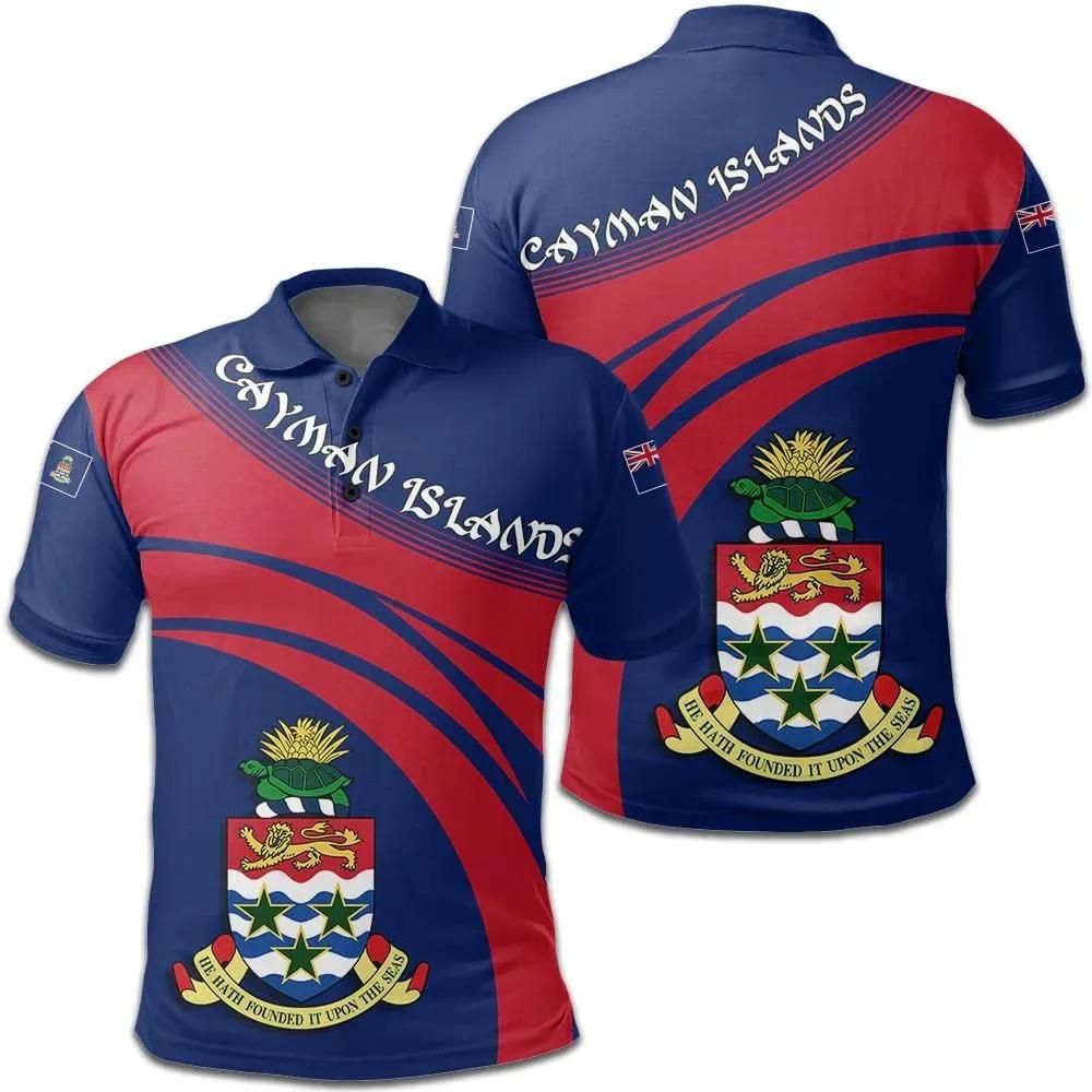 Cayman Islands Coat Of Arms Polo Shirt Cricket Style J5W Cayman Islands Coat Of Arms Polo Shirt Cricket Style J5W