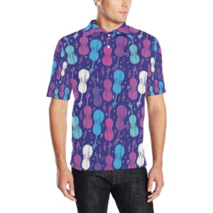 Cello Pattern Print Design 01 Men Polo Shirt