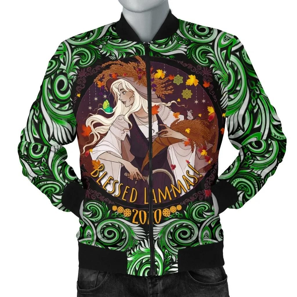 Celtic Lammas Holiday Men's Bomber Jacket - Autumn Harvest Festivals 2020 - BN21 Bomber Jacket Celtic Lammas Holiday Men's Bomber Jacket - Autumn Harvest Festivals 2020 - BN21 Bomber Jacket