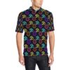 Chakra Om Print Pattern Men Polo Shirt