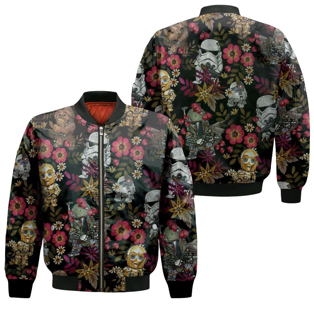 Characters Chibi Style Stormtrooper C3Po For Fan Tropical 3D Printed Hawaii Shirt 3D Bomber Jacket Characters Chibi Style Stormtrooper C3Po For Fan Tropical 3D Printed Hawaii Shirt 3D Bomber Jacket
