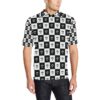 Checkered Flag Crown Pattern Men Polo Shirt