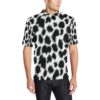 Cheetah Black Print Pattern Men Polo Shirt