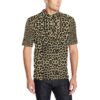 Cheetah Pattern Print Design 02 Men Polo Shirt