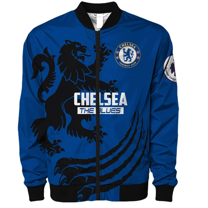 Chelsea The Blues Logo 3D Bomber Jacket Chelsea The Blues Logo 3D Bomber Jacket
