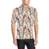 Cherry Blossom Peacock Men Polo Shirt