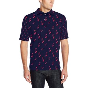 Cherry Pattern Print Design 02 Men Polo Shirt