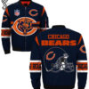 Chicago Bears Helmet All Over Printed Bomber Jacket