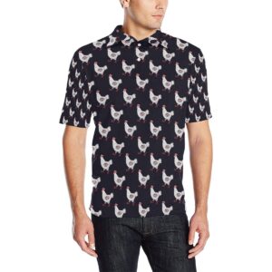 Chicken Pattern Print Design 03 Men Polo Shirt